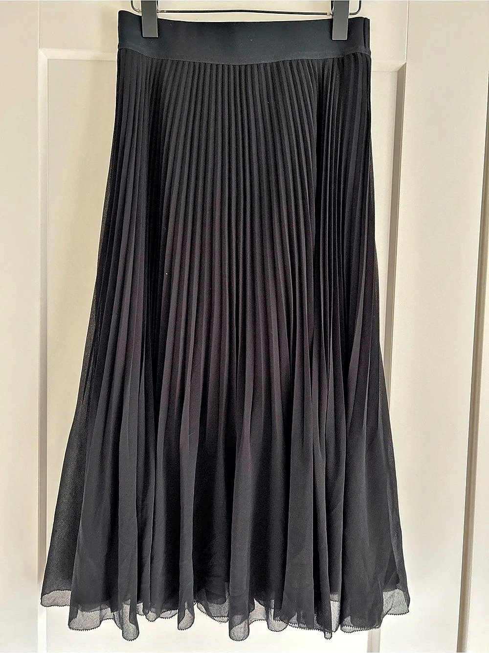 Wilfred Twirl Skirt Pleated Midi Skirt Black Medium